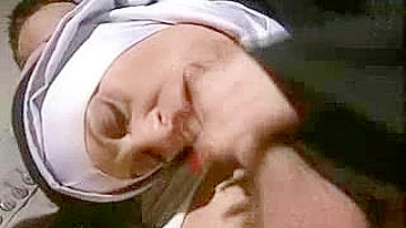 Seductive lustful nun getting her ass fucked deep