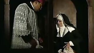 Sinful nun gets anal fucked by black priest - Cruel punishment at old monastery