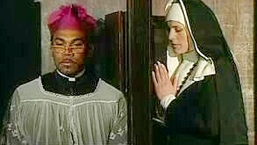 Sinful nun gets anal fucked by black priest - Cruel punishment at old monastery