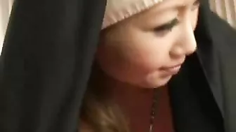 Asian lustful nun hard pussyfucking and asstoying she gets cruel punishment at monastery