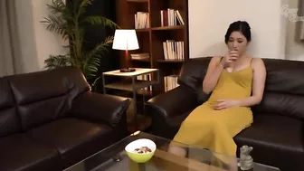 Japanese mom has oral sex with son and tastes his sperm in the end