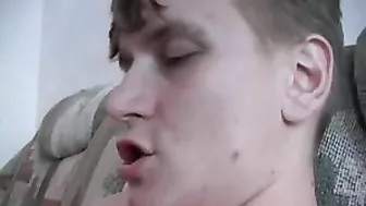 Sultry mom with huge ass in stockings rides thick cock of her son