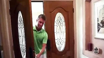 Lucky fellow has threesome with girlfriend and her hot busty mom