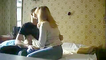 Slim mom captures on camera affair with son's best friend on bed