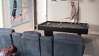 Naughty boy literally fucks eccentric mom behind his dad's back