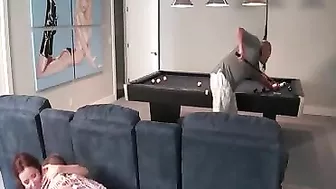 Naughty boy literally fucks eccentric mom behind his dad's back