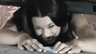 Chesty mom stuck under the bed and properly drilled by her stepson