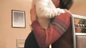 German mom encourages student using her round boobs and wet pussy