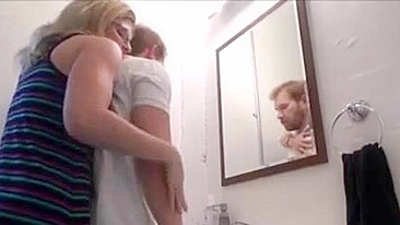 Guy enjoys taboo affair with blonde mom who is always hungry for his dick