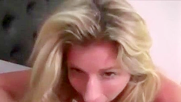 Guy enjoys taboo affair with blonde mom who is always hungry for his dick