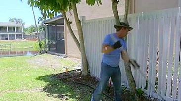 Classy mom and stepdaughter share thick fuckstick behind dad's back