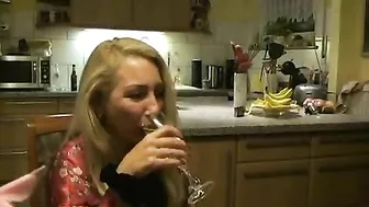 Boy loses virginity together with new mom who is dad's slutty GF