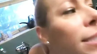 Laundry room is nice place for hot mom to get nailed by stepson