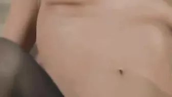 Perfect blonde mom has wonderful encounter with son's boss on bed