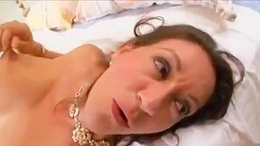 XXX horny mom with hairy twat is fucked by black guy for a ride home