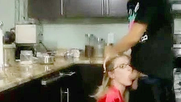 Man is going to see mom naked for XXX hookup with her in the kitchen