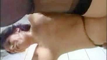 Hot brunette mom sucks penis and does it vaginally in German XXX video