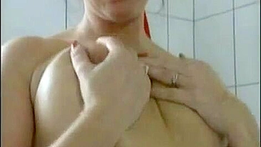 Hot brunette mom sucks penis and does it vaginally in German XXX video