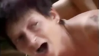 Mom worships stepson's cock and enjoys XXX fucking in the fresh air