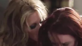 Sexy moms shake round boobies during a XXX threesome with stepson