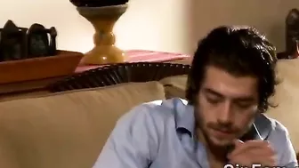 Classy mom in flesh-colored stockings has XXX fun in the bedroom