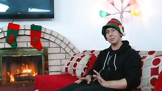 Mom permits XXX hot stepson to fuck her on the couch on Christmas