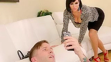 Horny mom rushes to suck stepson's XXX sized cock and get humped