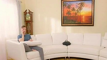 Horny mom rushes to suck stepson's XXX sized cock and get humped