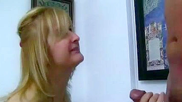 Blonde mom wants to be XXX doll for her horny stepson who loves porn