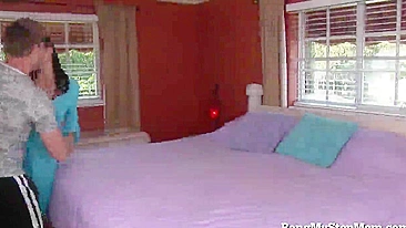 Boy is carnal with horny mom who has XXX sized balls-like boobies