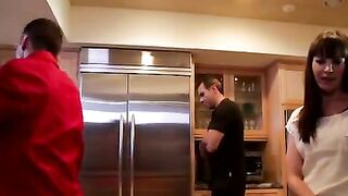 XXX appealing mom is fucked by stepson to spite husband in the kitchen