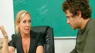 Big boobs tempt man into XXX pussy-penetration so mom gives up in class