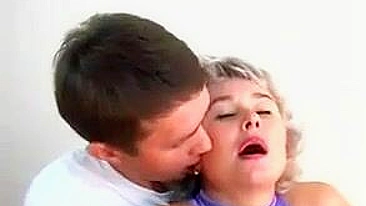 Mom rides dick and directs it at face when it comes to XXX cumshot