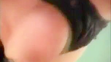 Sperm on face marks end of XXX fucking of the mom and her stepson