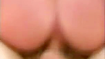 Sperm on face marks end of XXX fucking of the mom and her stepson