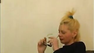 XXX stud fucks the Russian mom with blonde hair in her apartment