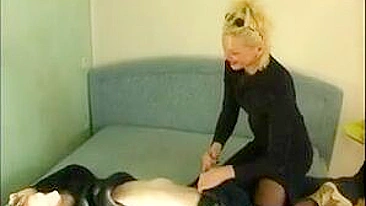 XXX stud fucks the Russian mom with blonde hair in her apartment