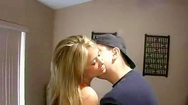 Mom is fucked by golf player but prefers to give XXX blowjob on carpet