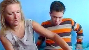 Sweet mom is banged after giving a sloppy XXX blowjob to the young man