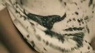 XXX pussy-nailing takes mom and stepson who wear masks on their faces