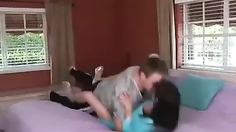 Big-boobied mom shaved slit because she wanted XXX sex with her stepson