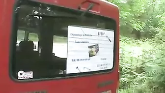 Busty French mom rewards repairman with outdoor XXX anal quickie