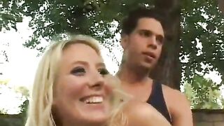 Stud helps GF's mom in garden and gets tricked into XXX quickie