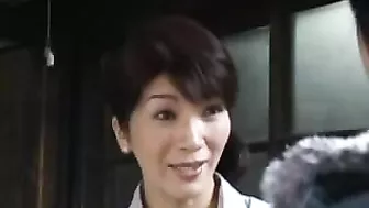 Neighbor's visit ends for Japanese mom with awesome XXX copulation