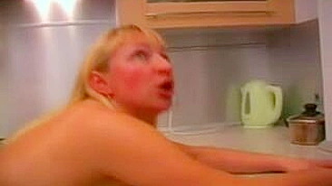 Curvy mom hooks up with hot boy and gets drilled in XXX kitchen