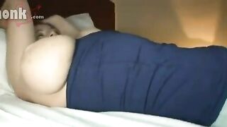 Classy mom with huge XXX boobs nailed by Japanese stepson in hotel