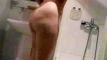 After shower mom with great XXX rack gets nailed by young lover