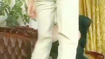 Naive student seduced by blonde BBW mom with huge XXX knockers