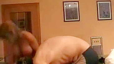 German mom with round XXX boobs helps student regain concentration