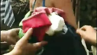 Vintage XXX video of slutty mom copulating with stud in fresh air